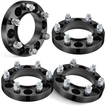 6X5.5 Hubcentric Wheel Spacers Compatible for Toyota, 6x139.7mm Wheel Spacer with 1 inch Forged 12x1.5 Studs 106mm Bore for Tundra FJ Cruiser Fortuner Sequoia GX460 GX470,6061 T6 Aluminum 1 inch