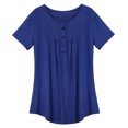 thumbnail image 4 of Birdeem Womens Fashion Printed Tank Top Round Neck Loose Short Sleeve Pullover Top, 4 of 4