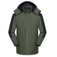 thumbnail image 1 of Yusimy Men's Trench Coat Double Breasted Slim Fit Mid-Length Pure Color Wool Blend Classic Versatile Overcoat, 1 of 3