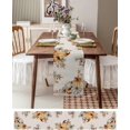 thumbnail image 3 of Thanksgiving Fall Table Runner 108 Inches Long, Pumpkins Autumn Maple Leaves Cotton Linen Kitchen Dinner Table Runners, Farmhouse Burlap Tablerunner for Thanksgiving/Dresser/Dining/Party/Wedding Decor, 3 of 6