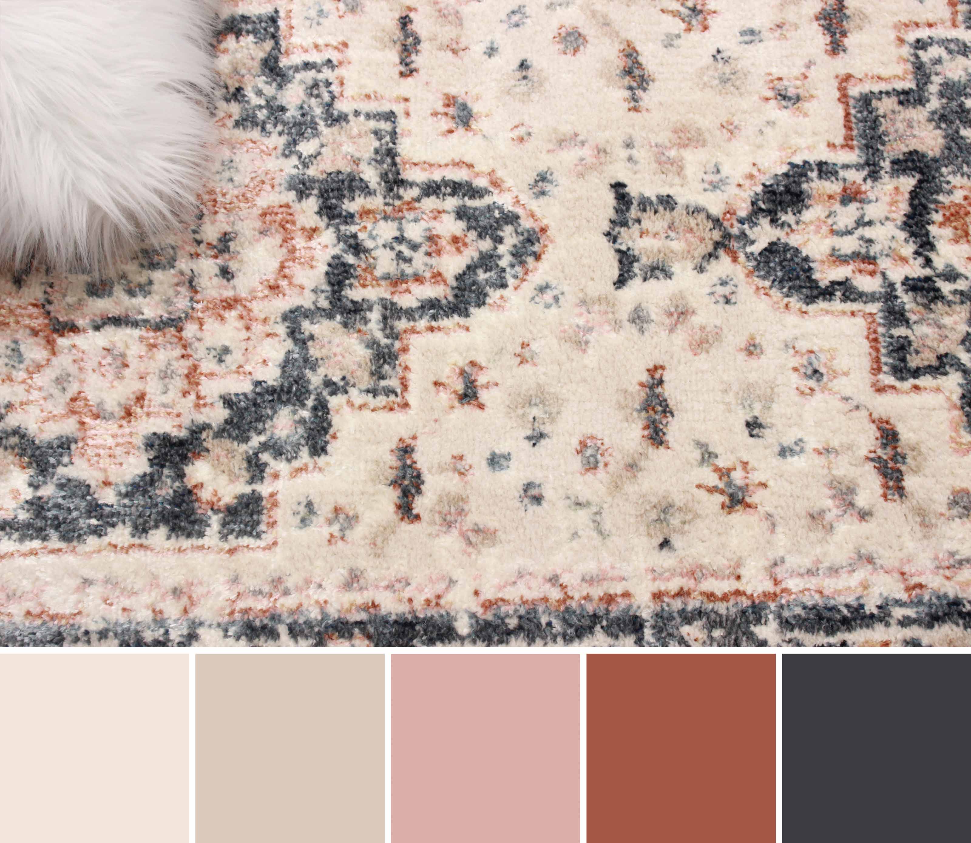 ECARPET Heriza Traditional Area Rug for Living Room, Bedroom, Dining Entrance, Hallway and More.