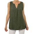 thumbnail image 1 of LSLJS Women's Classic V-neck Collar Solid Color Sleeveless T-Shirt Tank Blouse Tops, Womens Tank Tops, 1 of 5