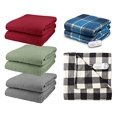 thumbnail image 4 of Pure Warmth Comfort Knit Fleece Electric Heated Warming Throw Blanket Brick Red, 4 of 4