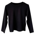 thumbnail image 2 of RXIRUCGD Chemise de Base Décontractée pour Enfants 1-12 Ans Manches Longues Col Rond (Noir, Taille : 3-5 Ans), 2 of 3