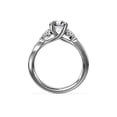 thumbnail image 2 of 0.70 Carat Excellent Oval Shape Genuine Diamond Latest Design Three Stone Engagement Ring for Ladies Solid 18K White Gold Size 7.5, 2 of 8