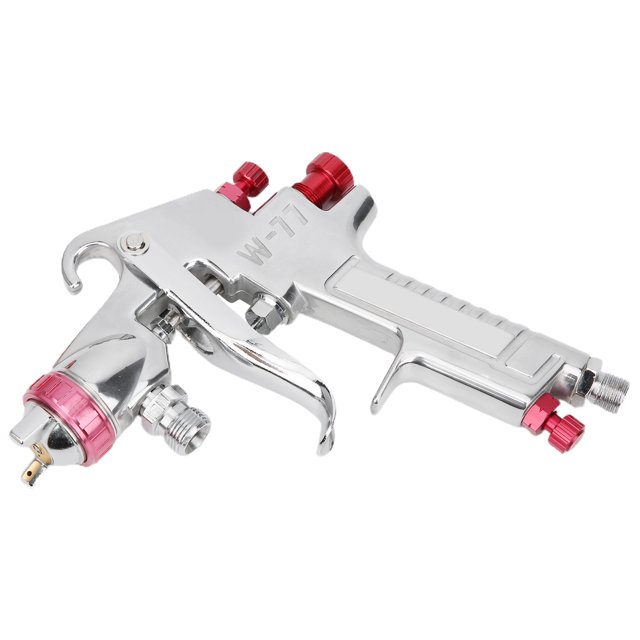 Paint Spray Gun, Pneumatic Airbrush, 200-240ml/min Universal Lower Pot Excellent Atomization Painting Tool Kit, for Automobiles Automobile Maintenance 2mm Diameter,2.5mm