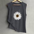 thumbnail image 3 of Pompotops Femme Mode Décontractée Imprimé Sans Manches Haut Blouse Débardeur Camisole, 3 of 7