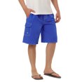 thumbnail image 4 of INSPIRE CHIC Men's Solid Board Shorts Quick Dry Swim Trunks with Elastic Waist & Drawstring 34 Navy Blue, 4 of 7