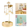 thumbnail image 3 of GUOOL Golden Rotating Candle Holder Holder Home Candlestick Centerpieces Wedding Table 19cm, 3 of 9
