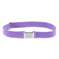 thumbnail image 3 of Ceinture Élastique Ajustable pour Enfants avec Boucle Carrée Argentée - Lavande, 3 of 4