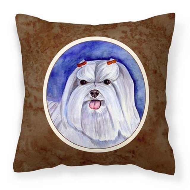 Carolines Treasures 7108PW1414 Maltese Fabric Decorative Pillow