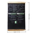 thumbnail image 3 of Black Multi Functional Prayer Rug For Daily Home Travel Use With English Reading Arabic Recitation Guidance 19.68X27.56In, 3 of 6