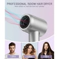 thumbnail image 4 of Fast Drying Hair Dryer ,150000 RPM High-Speed  Blow Dryer,Low Noise Auto Temperature Control ,Come with Diffuser and Smooth Nozzle(Gray), 4 of 9