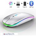 thumbnail image 4 of Bluetooth Rechargeable wireless Mouse for iPad Pro iPad Air MacBook pro MacBook Air Mac Laptop Chromebook Windows Notebook MacBook HP PC DELL, 4 of 6