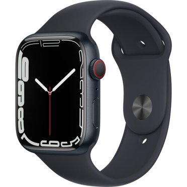 Apple Watch Series 7 GPS, 45mm Midnight Aluminum Case with Midnight Sport Band - Regular