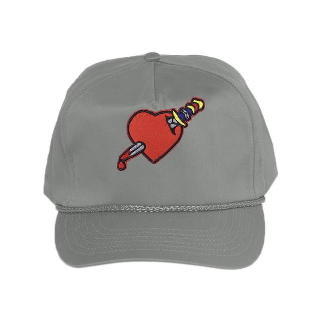 Gravity Threads Casquette en Sergé de Coton Heart Stab - Gris