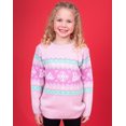 thumbnail image 2 of Barbie Girls Pink Christmas Jumper, 2 of 7