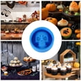 3D Skull Silicone Mold for Halloween Baking, Cupcake Muffin Tray for ...