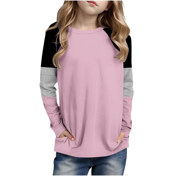 Kids Boys Shirts Long Sleeve Tees for Crewneck Tee Cotton Casual Kids Sweatshirt Dress Shirt for Boys 9-10 Years