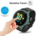 thumbnail image 2 of 2 Pack Glass+Case Compatible with Samsung Galaxy watch Active 2 40mm 44mm All-Around cover bumper+Screen Protector Galaxy watch active 2 (Ultra-Thin, Anti-Scratch), 2 of 6
