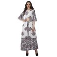 thumbnail image 1 of Moomaya Printed High Low Crop Top Kurti Palazzo Set Ethnic Indian Clothing Set For Womens, 1 of 8