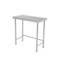 thumbnail image 1 of NSF Heavy Duty Stainless Steel Kitchen Work Table – Commercial Utility Prep Table, Open Base, Galvanized Legs, Adjustable Feet, No Wheels, for Restaurant, Home, Garage, Laundry, Size: 18x36x35in, 1 of 6
