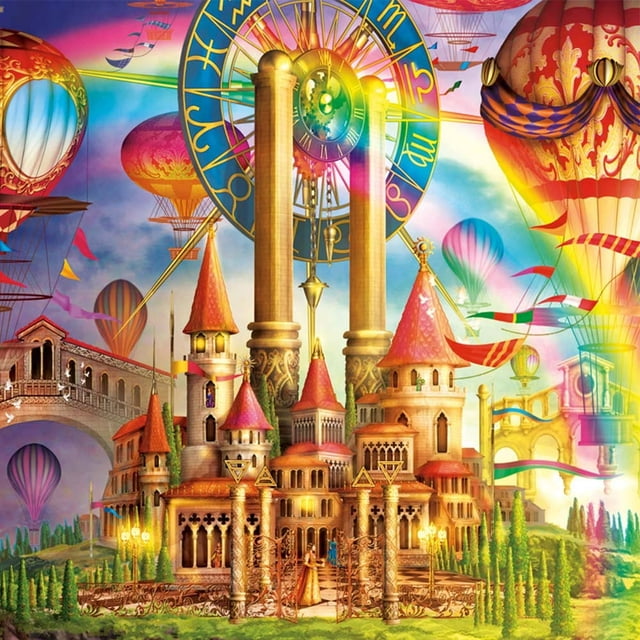 EastVita 1000pcs/set Paper Puzzles Scenery Puzzle for Children Adult Pressure Relief Toys