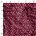 thumbnail image 2 of Soimoi Red Heavy Canvas Fabric Leaf Floral Decor Fabric Printed Yard 58 Inch Wide, 2 of 6