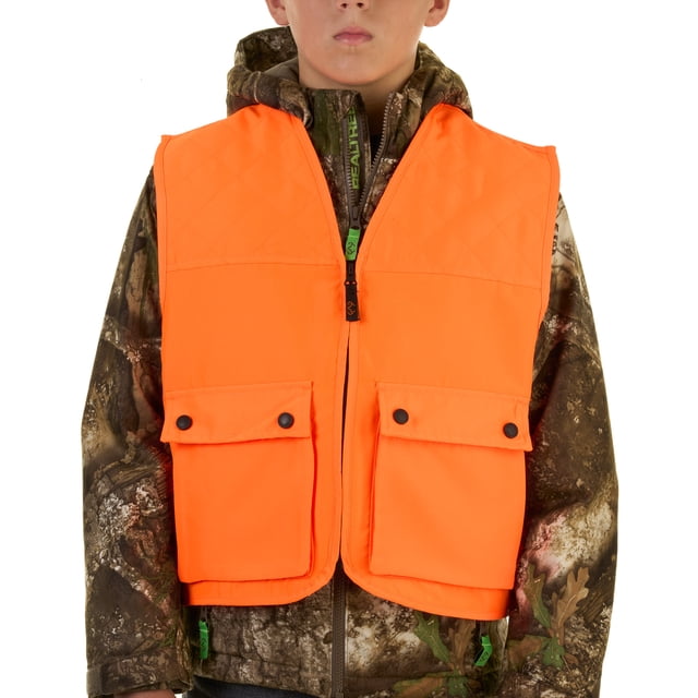 Realtree Blaze Orange Youth Hunting Cover Vest