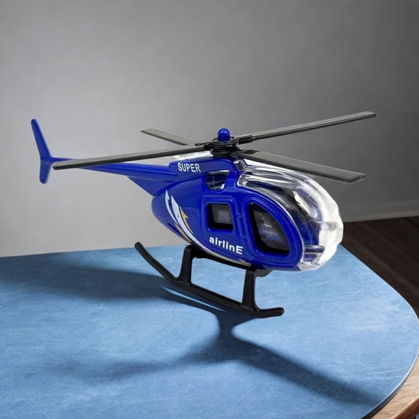 Hélicoptère Miniature En Alliage – Jouet Et Décoration 8,7 Cm – Modèle Métallique Pour Enfants Et Collectionneurs