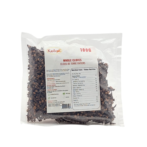 Kasturi Clous de Girofle Entiers, Épice Végane, Sans OGM 100 g