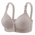 thumbnail image 3 of Women's Front Button Down Bra Pulls Breathable And Comfortable Retraction Breast Bra Bra Underwear, 3 of 3