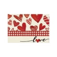 thumbnail image 2 of Wooowa Valentine's Day Printed Placemat 11.8x17.7 Inches - Heat-Resistant Table Decor for Kitchen, Home & Holiday Parties, 2 of 6