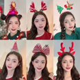 thumbnail image 4 of Christmas Headband Snowflake Antlers  Tree Hair Band 2023 Christmas Decor, 4 of 4