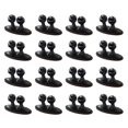 thumbnail image 1 of 16pcs Self-adhesive Cable Clips Multipurpose Mini Wire Clip Cable Organizer Cord Management for Car (Black), 1 of 7