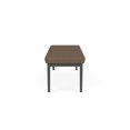 thumbnail image 5 of Lenox Steel Reception Waiting Room 3-Seat Bench / Charcoal Steel / Brown, 5 of 5