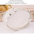 thumbnail image 2 of ORUYROP Metal Jewelry Box, Round Jewelry Display Box, Light Luxury Trinket Storage Box for Ring Earring Jewelry Silver White (L), 2 of 7