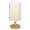 A, variante sur Meitianfacai Lampe de Table pour Chambre, Lampe de Chevet à 3 Niveaux de Gradation avec Abat-Jour Rond en Tissu Couleur Lin pour Salon Bureau Dortoir, Bois Massif, Ampoule DEL Incluse