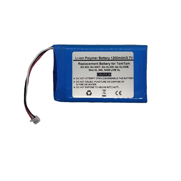 Starnovo 3.7V/1200mAh Replacement GPS Navigator Battery for Tomtom Go 920, Go 920T, Go XL330, Go XL330S, One XL 340, 340S Live XL,AHL03713100