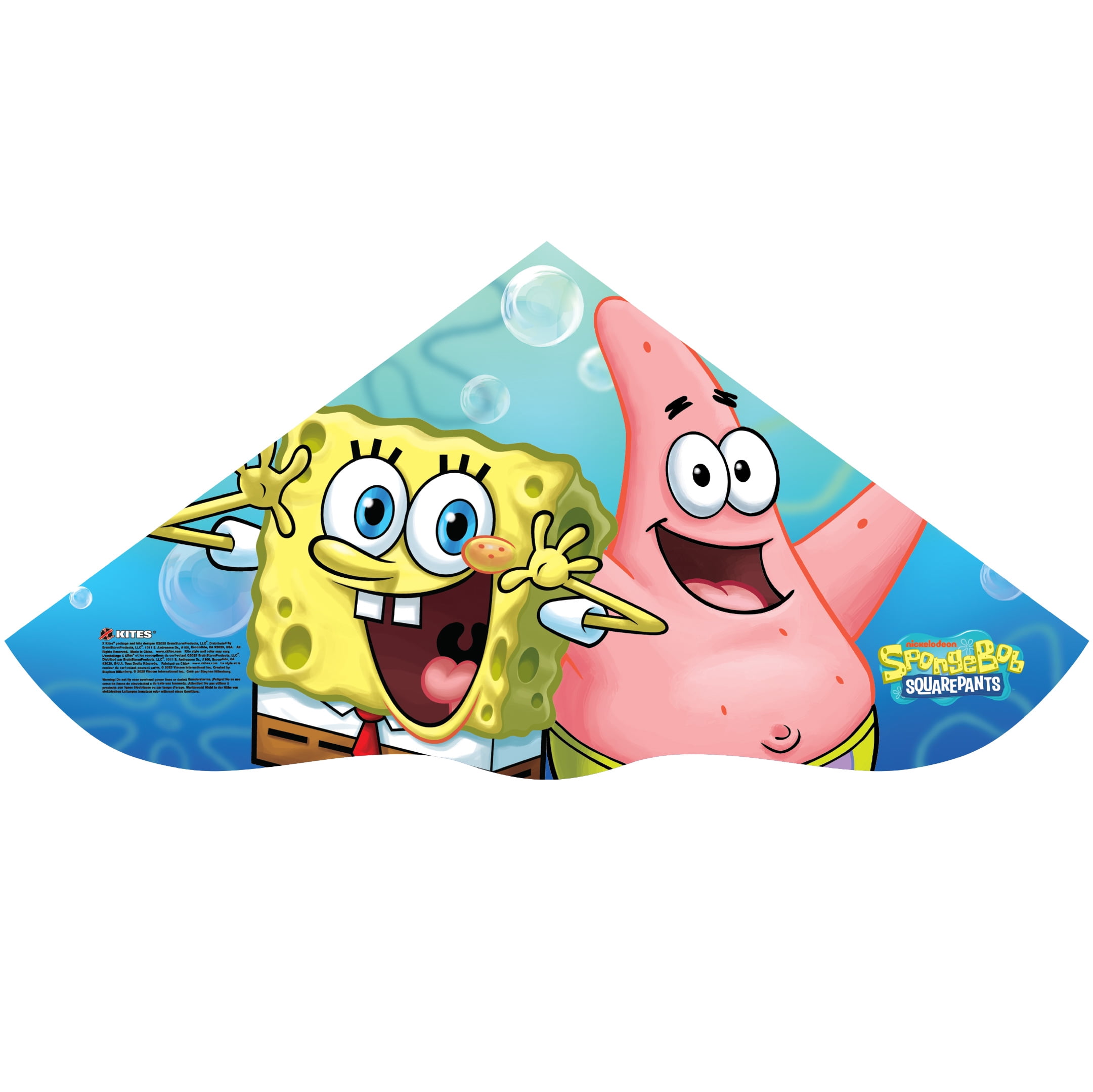 X Kites Cerf-volant delta SkyDelta 52 SpongeBob SquarePants 52 po avec poignée et ligne