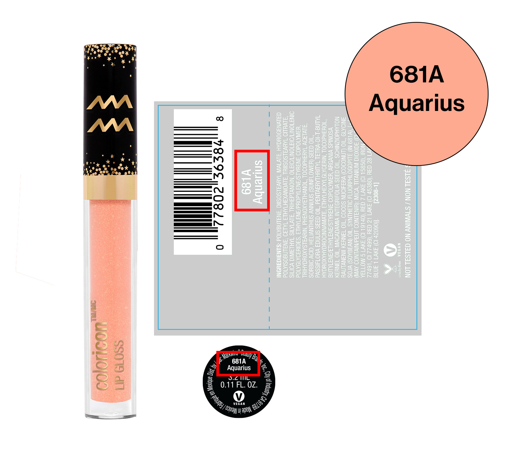 Gloss à lèvres Color Icon - Collection Zodiaque Wild n Wild