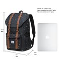 thumbnail image 2 of KAUKKO Laptop Outdoor Backpack, Traveling Rucksack Fits 15.6 Inch Laptop(5-13-Black), 2 of 5