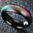 thumbnail image 2 of ORUYROP 4mm Stainless Steel Temperature Sensative Color Changing Wedding Band Mood Ring, 2 of 2