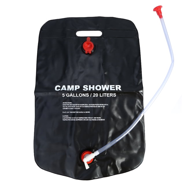 Solar Heated Shower Bag, 5 Gallons Bathing Bag Environmentally Friendly Convenient For Hiking For Travel