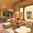 thumbnail image 3 of Costway 13,000 BTU Portable Tabletop Propane Patio Heater Standing LP Gas Heater Brown, 3 of 10