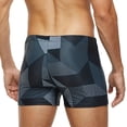thumbnail image 3 of QATAINLAV Ofertas Relampago de Hoy, Swimsuit for Men Square Leg Splice 5 Inch Inseam Stretch Swimming Trunks Summer Quick Dry Board Shorts Beach Outfits Black XL, 3 of 7