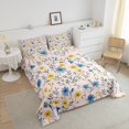 thumbnail image 4 of Erosebridal Ensembles de Couettes Florales à Fleurs Vibrantes Format Simple, Couettes et Duvets Roses, Décor Botanique Rustique, Microfibre 2 Pcs, 4 of 8