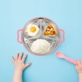 thumbnail image 3 of KAKOWELY Assiette pour Enfants Assiette de Service pour Aliments Compartimentée Assiette de Rangement pour Aliments Assiette Compartimentée pour Aliments,10.04"X8.03"X1.57 Pouces, 3 of 4