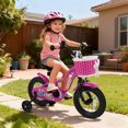 thumbnail image 2 of Costway Vélo pour Enfants 12 Pouces avec Roues Stabilisatrices, Panier, Freins à Main et à Rétropédalage, Selle Ajustable, 2 of 9