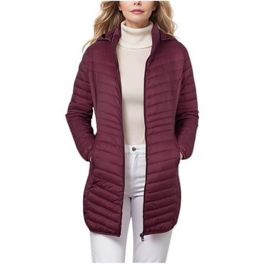 Pisexur Winter Coats for Women Keep Warm and Windproof Winter Coat Women's Lightweight Water-Resistant Hooded Puffer Coat (Available in Plus Size)